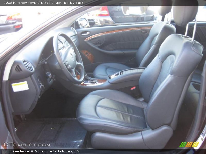 Black / Black 2008 Mercedes-Benz CLK 350 Coupe