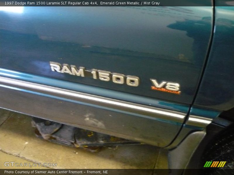 Emerald Green Metallic / Mist Gray 1997 Dodge Ram 1500 Laramie SLT Regular Cab 4x4