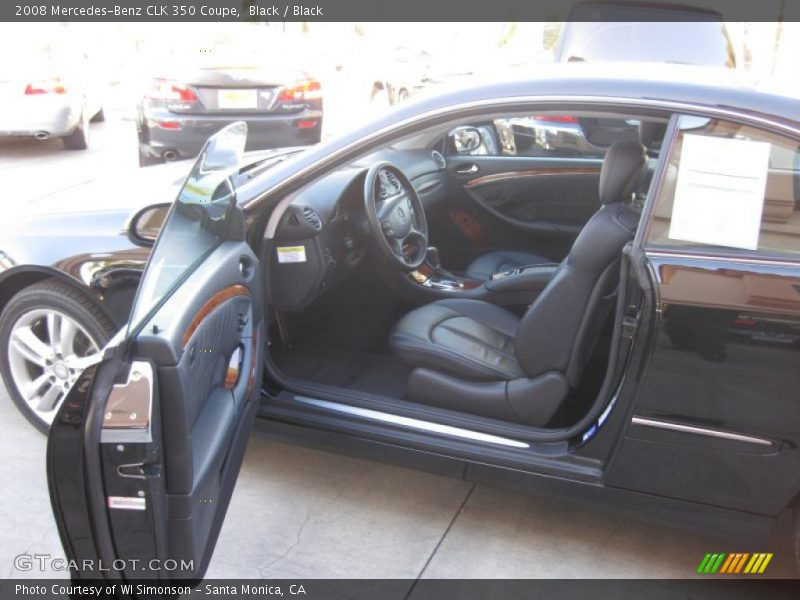 Black / Black 2008 Mercedes-Benz CLK 350 Coupe