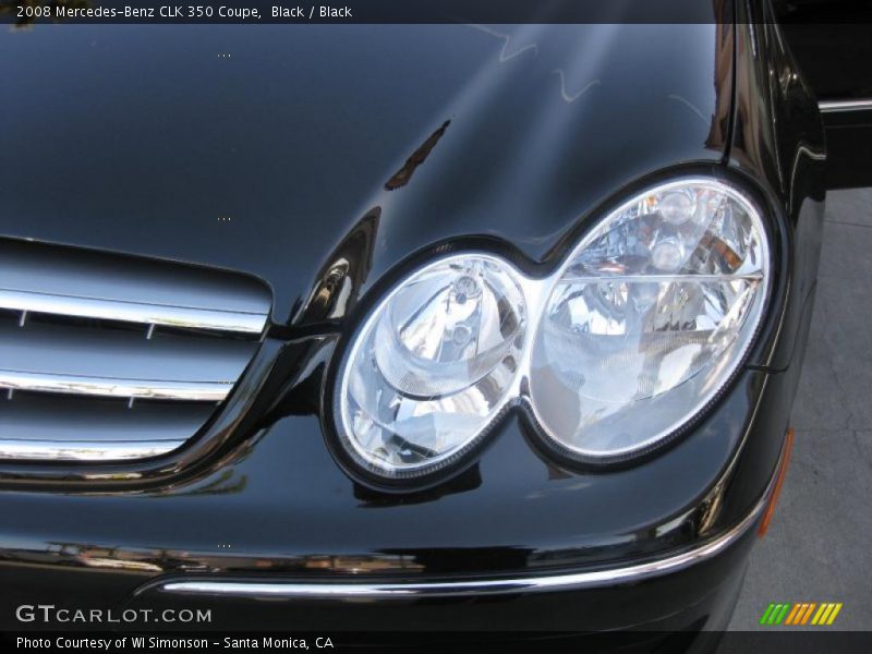 Black / Black 2008 Mercedes-Benz CLK 350 Coupe