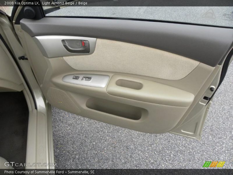 Light Almond Beige / Beige 2008 Kia Optima LX