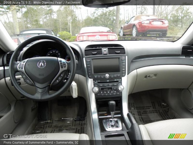 White Diamond Pearl / Parchment 2008 Acura TL 3.2