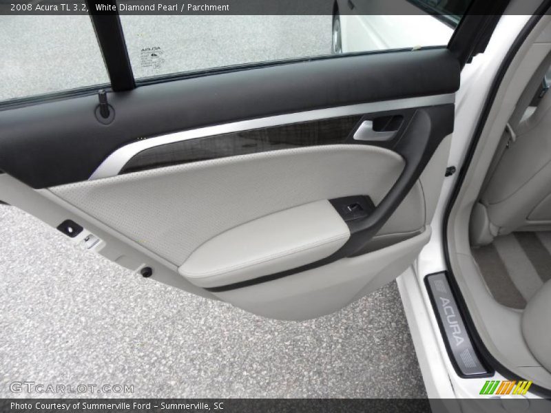 White Diamond Pearl / Parchment 2008 Acura TL 3.2