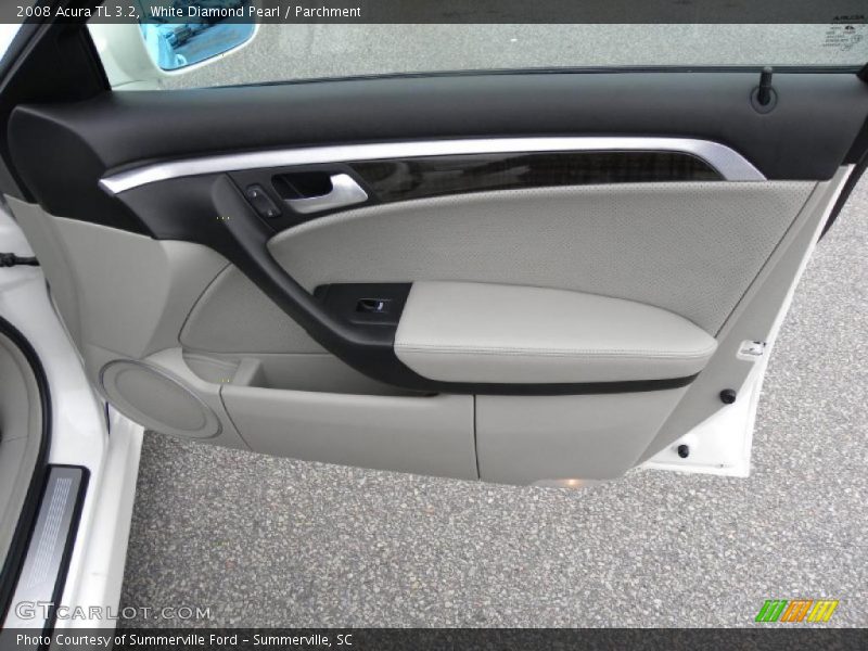 White Diamond Pearl / Parchment 2008 Acura TL 3.2