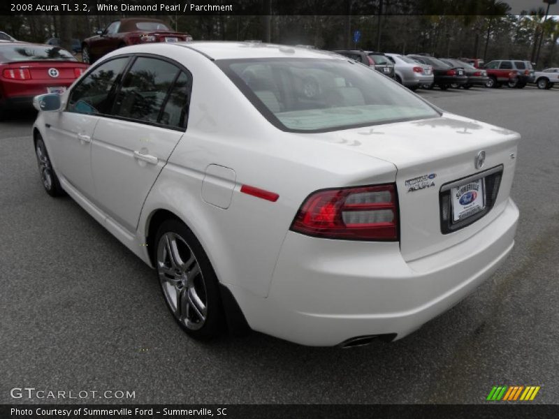 White Diamond Pearl / Parchment 2008 Acura TL 3.2