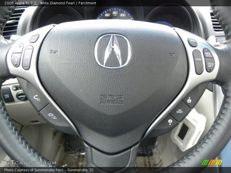 White Diamond Pearl / Parchment 2008 Acura TL 3.2