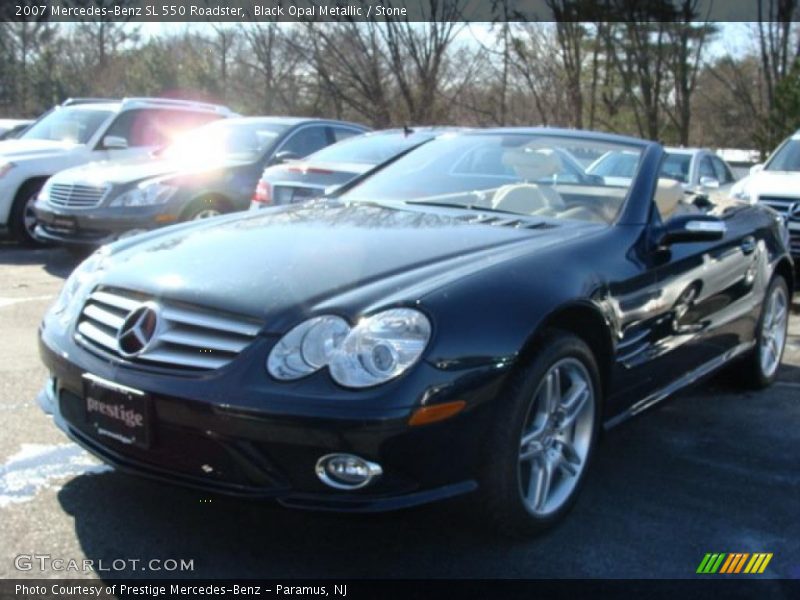 Black Opal Metallic / Stone 2007 Mercedes-Benz SL 550 Roadster