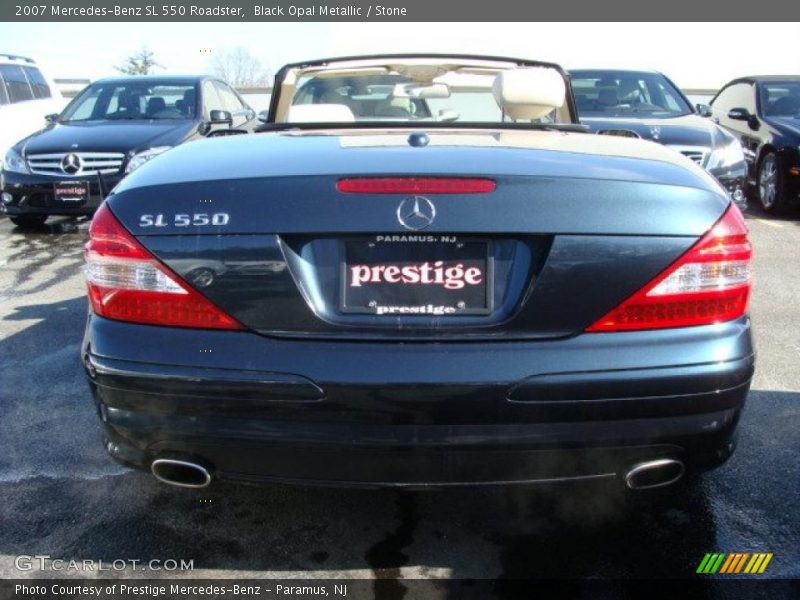 Black Opal Metallic / Stone 2007 Mercedes-Benz SL 550 Roadster