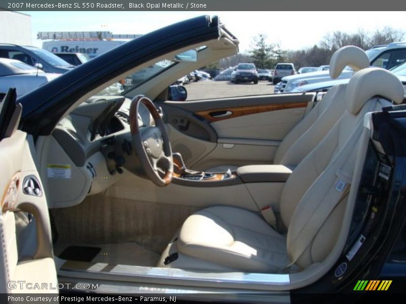 Black Opal Metallic / Stone 2007 Mercedes-Benz SL 550 Roadster