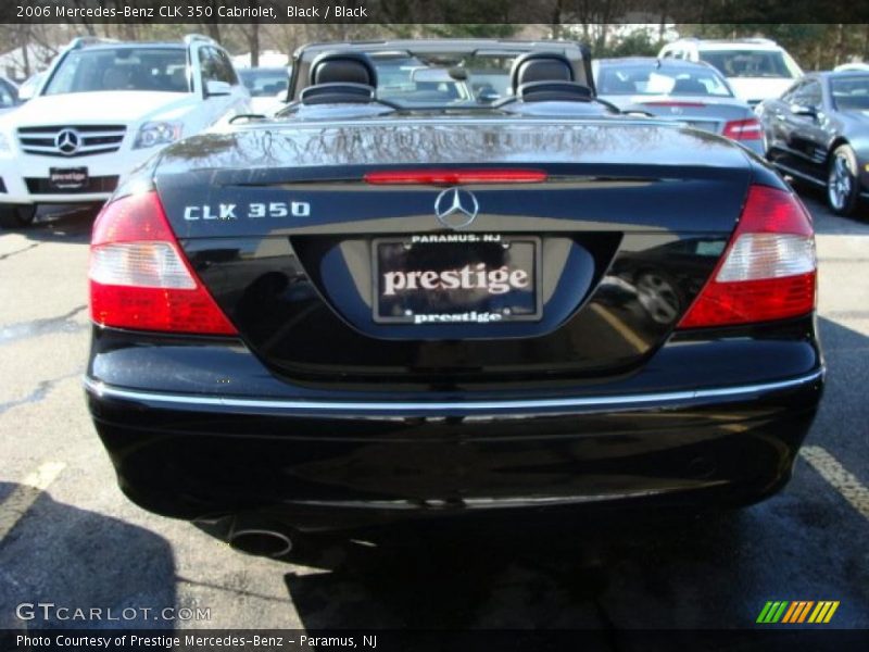 Black / Black 2006 Mercedes-Benz CLK 350 Cabriolet