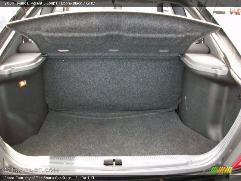 Ebony Black / Gray 2000 Hyundai Accent L Coupe