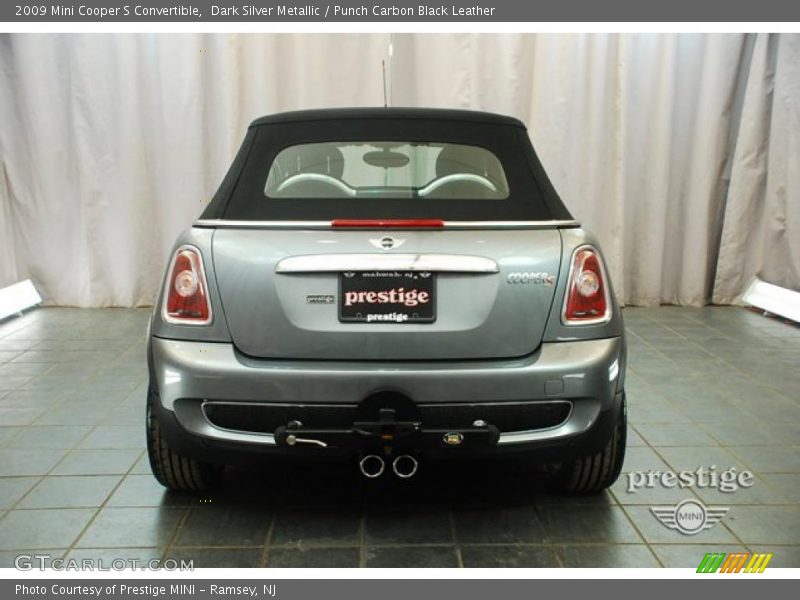 Dark Silver Metallic / Punch Carbon Black Leather 2009 Mini Cooper S Convertible