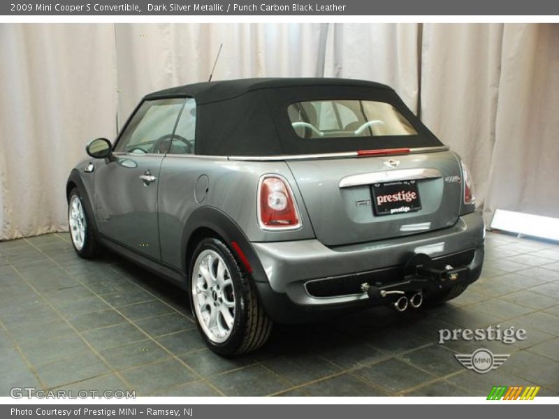 Dark Silver Metallic / Punch Carbon Black Leather 2009 Mini Cooper S Convertible