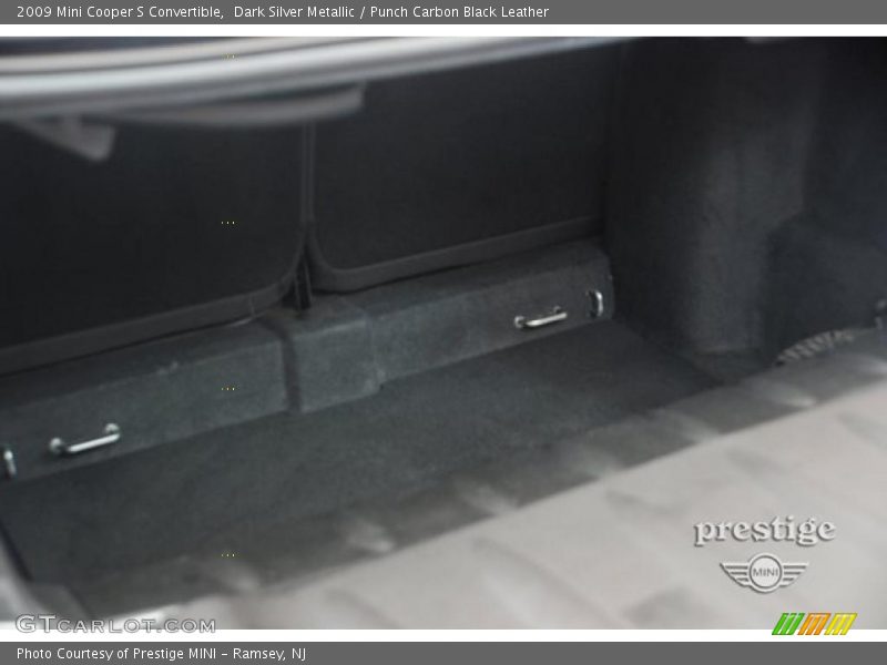 Dark Silver Metallic / Punch Carbon Black Leather 2009 Mini Cooper S Convertible
