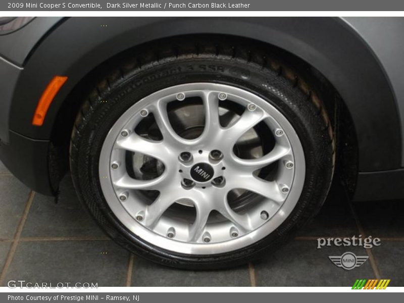 Dark Silver Metallic / Punch Carbon Black Leather 2009 Mini Cooper S Convertible
