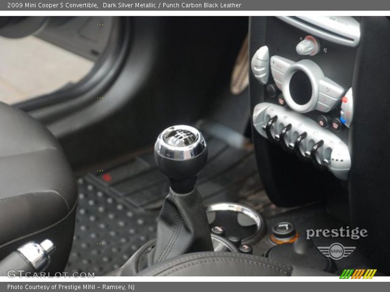 Dark Silver Metallic / Punch Carbon Black Leather 2009 Mini Cooper S Convertible