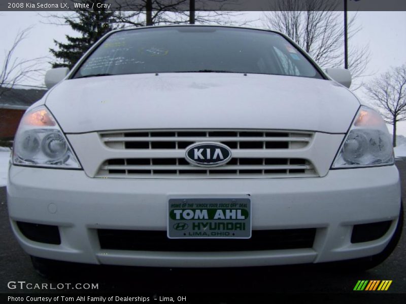 White / Gray 2008 Kia Sedona LX