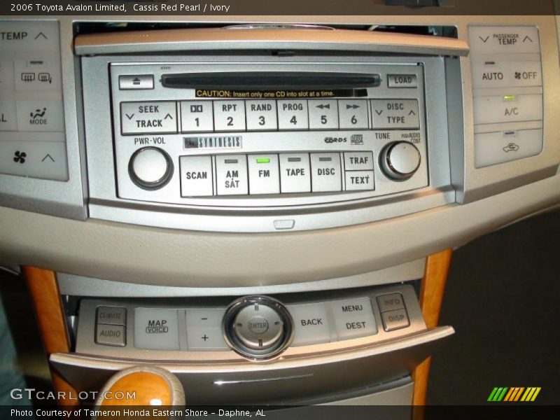 Cassis Red Pearl / Ivory 2006 Toyota Avalon Limited