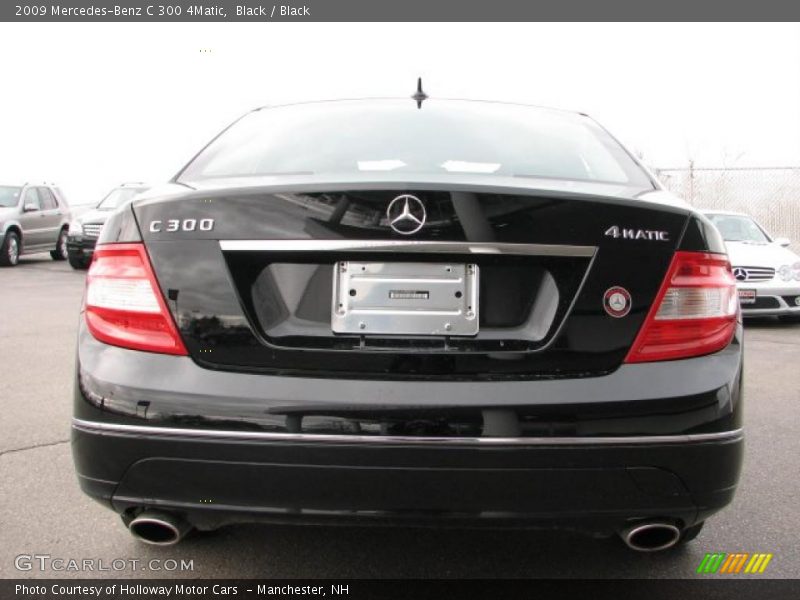 Black / Black 2009 Mercedes-Benz C 300 4Matic
