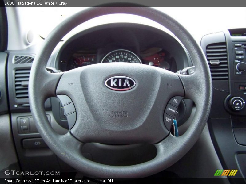 White / Gray 2008 Kia Sedona LX