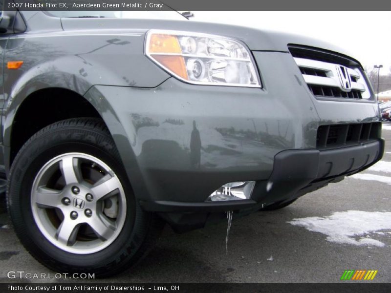 Aberdeen Green Metallic / Gray 2007 Honda Pilot EX