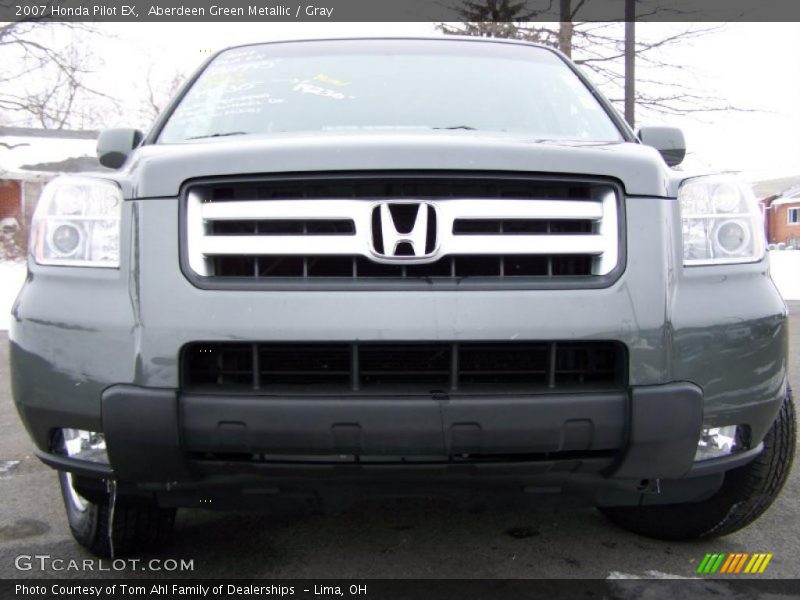 Aberdeen Green Metallic / Gray 2007 Honda Pilot EX