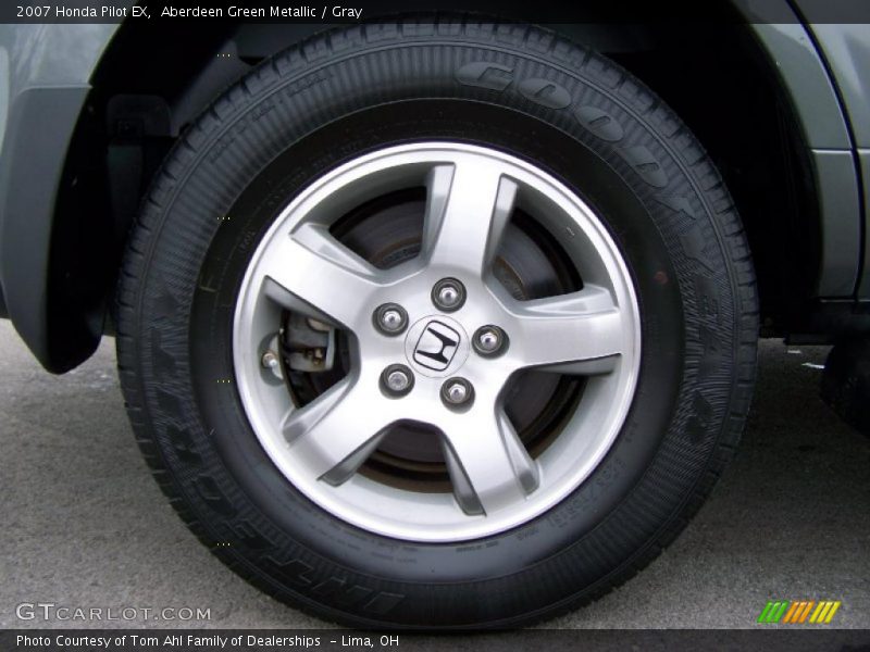 Aberdeen Green Metallic / Gray 2007 Honda Pilot EX