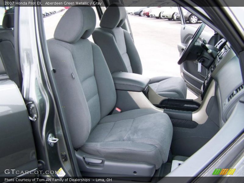 Aberdeen Green Metallic / Gray 2007 Honda Pilot EX