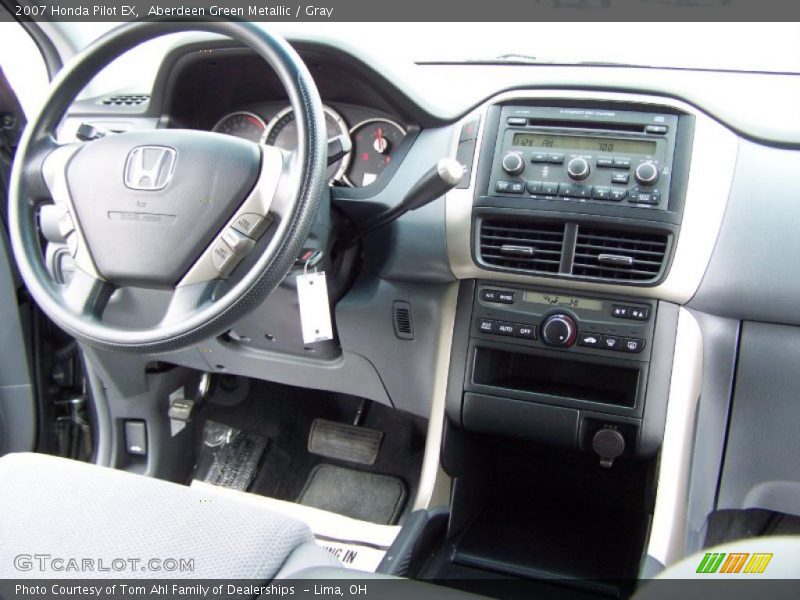 Aberdeen Green Metallic / Gray 2007 Honda Pilot EX