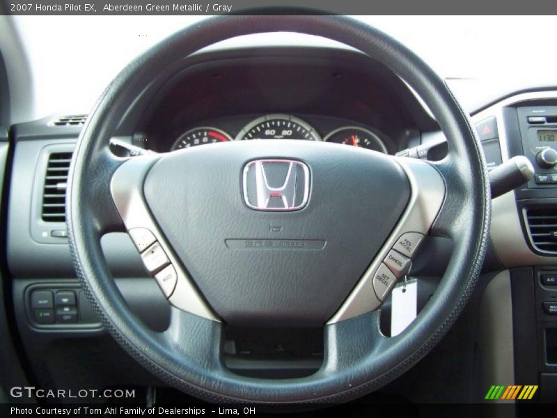 Aberdeen Green Metallic / Gray 2007 Honda Pilot EX