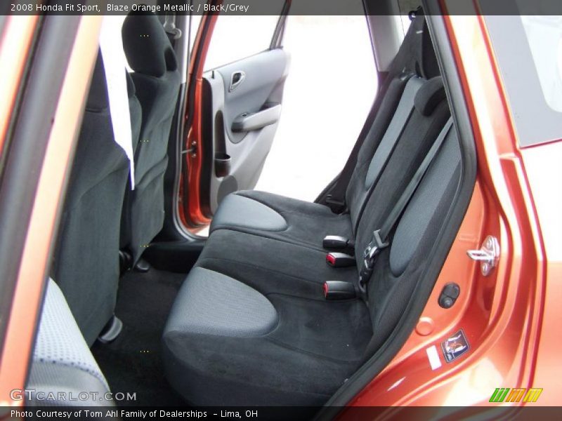 Blaze Orange Metallic / Black/Grey 2008 Honda Fit Sport