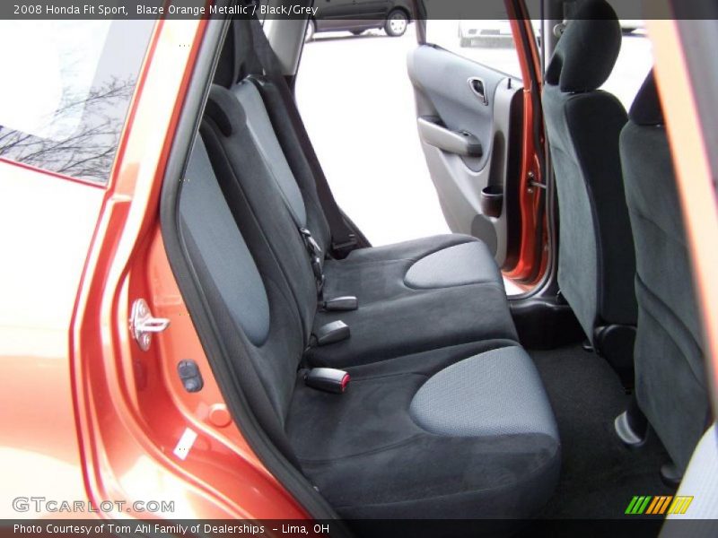 Blaze Orange Metallic / Black/Grey 2008 Honda Fit Sport