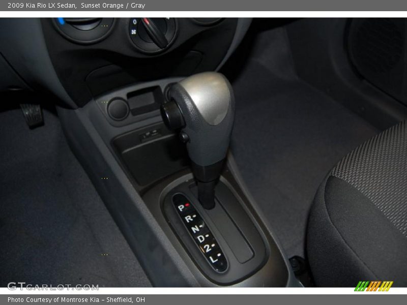 Sunset Orange / Gray 2009 Kia Rio LX Sedan