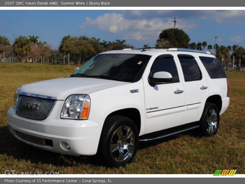 Summit White / Ebony Black 2007 GMC Yukon Denali AWD