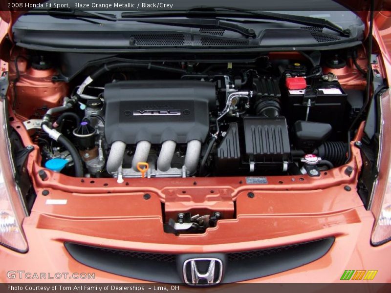Blaze Orange Metallic / Black/Grey 2008 Honda Fit Sport