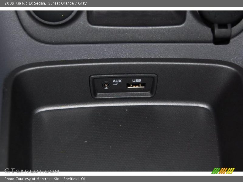 Sunset Orange / Gray 2009 Kia Rio LX Sedan
