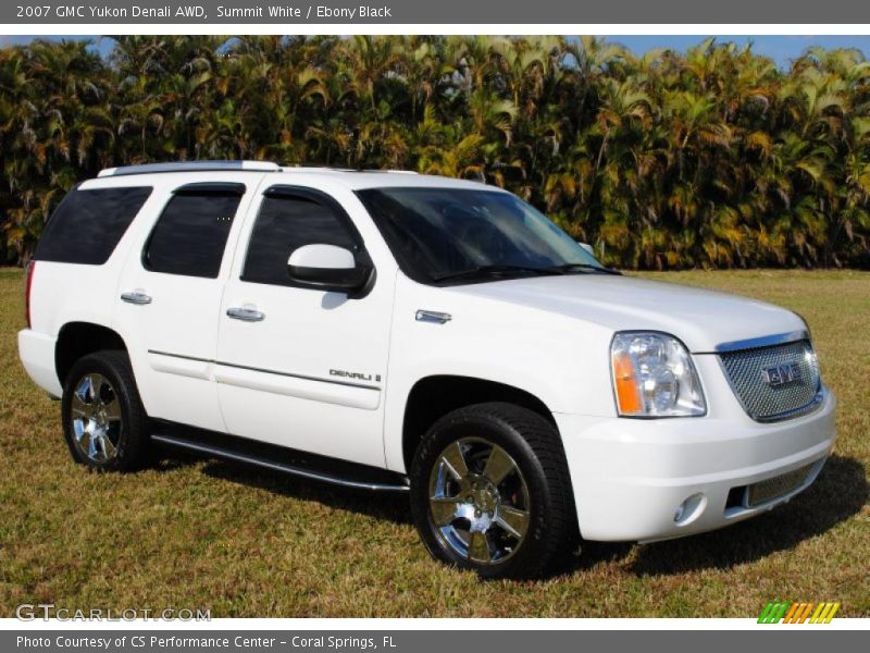 Summit White / Ebony Black 2007 GMC Yukon Denali AWD