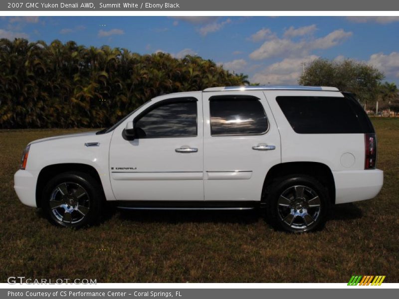 Summit White / Ebony Black 2007 GMC Yukon Denali AWD