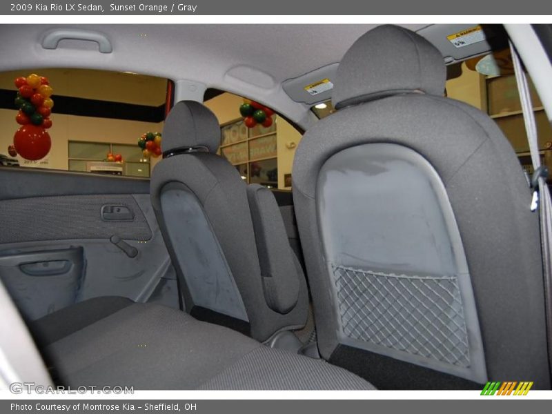 Sunset Orange / Gray 2009 Kia Rio LX Sedan