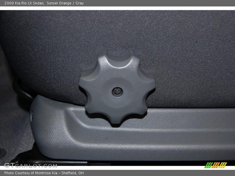 Sunset Orange / Gray 2009 Kia Rio LX Sedan
