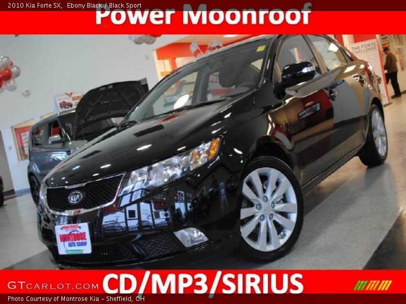 Ebony Black / Black Sport 2010 Kia Forte SX