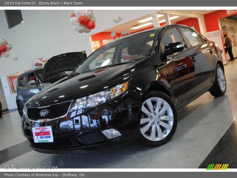 Ebony Black / Black Sport 2010 Kia Forte SX