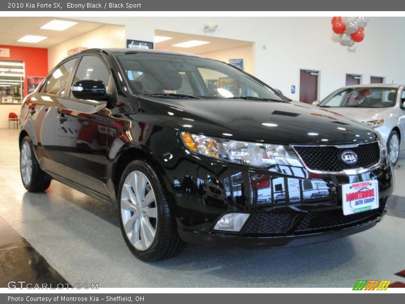 Ebony Black / Black Sport 2010 Kia Forte SX