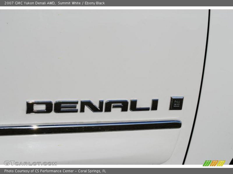 Summit White / Ebony Black 2007 GMC Yukon Denali AWD