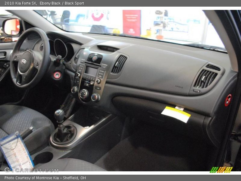 Ebony Black / Black Sport 2010 Kia Forte SX