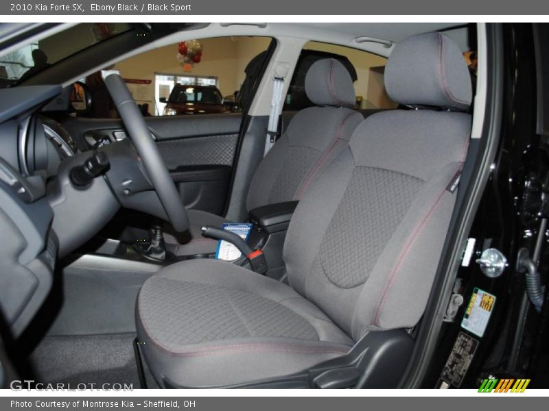 Ebony Black / Black Sport 2010 Kia Forte SX