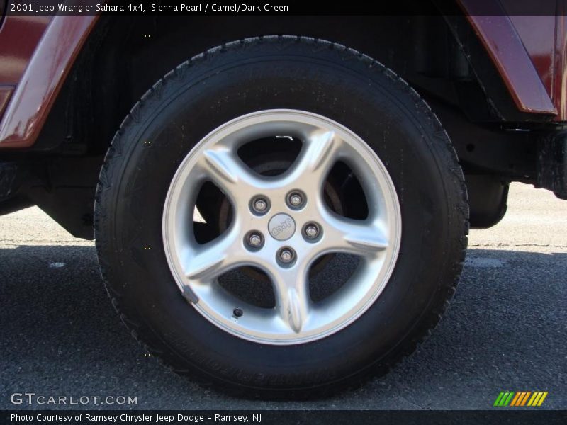 Sienna Pearl / Camel/Dark Green 2001 Jeep Wrangler Sahara 4x4