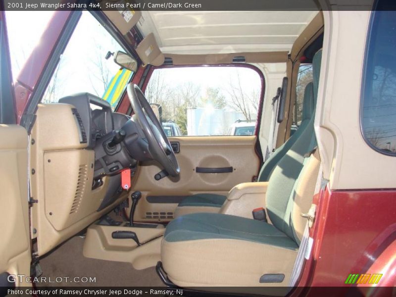 Sienna Pearl / Camel/Dark Green 2001 Jeep Wrangler Sahara 4x4