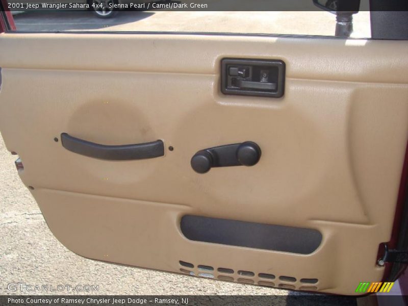 Sienna Pearl / Camel/Dark Green 2001 Jeep Wrangler Sahara 4x4