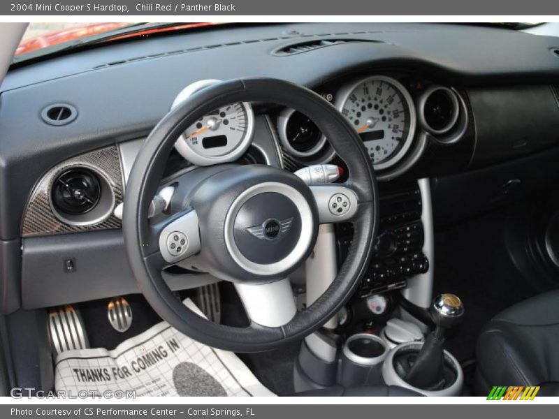 Chili Red / Panther Black 2004 Mini Cooper S Hardtop